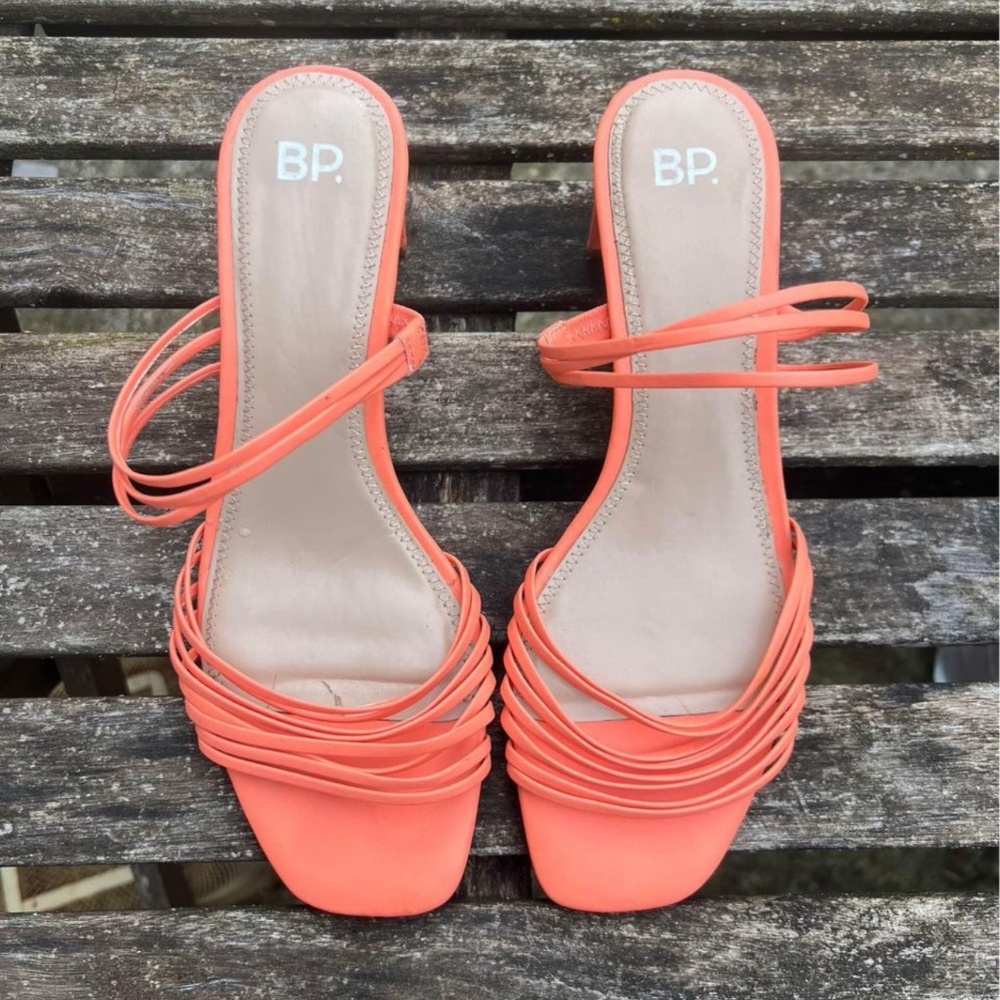 BP Nordstrom Salmon sandals size 8 women